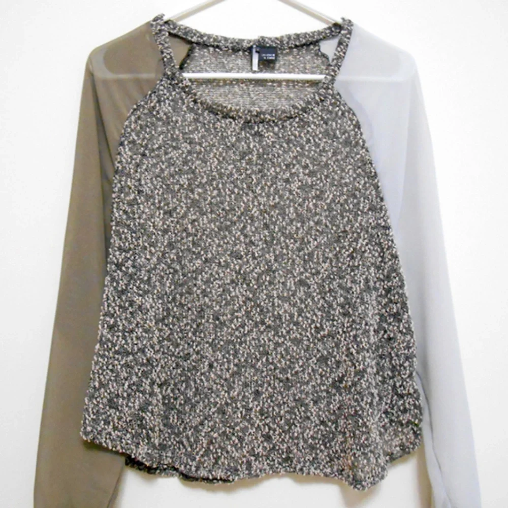 Urban Outfitters Sparkle & Fade Color Block Blouse - Picture 4 of 8
